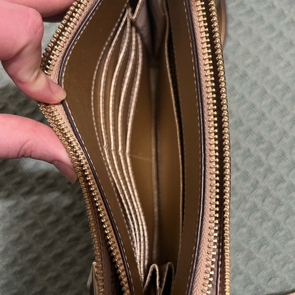 Michael Kors gold metallic crossbody. - Picture 6 of 8